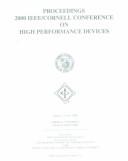 Cover for Proceedings, 2000 IEEE/Cornell Conference on High Performance Devices