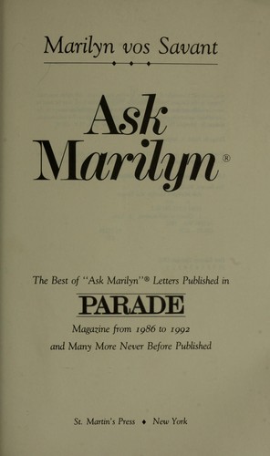 Cover for Ask marilyn