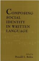 Cover for Composing social identity in written language