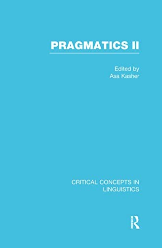 Cover for Pragmatics II