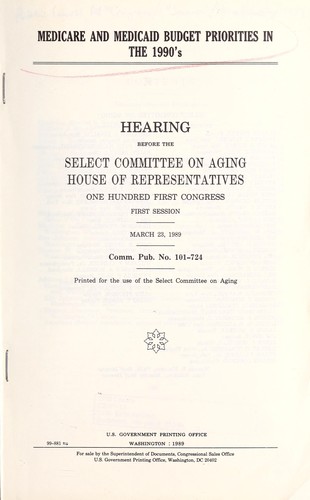 Cover for Medicare and Medicaid budget priorities in the 1990's