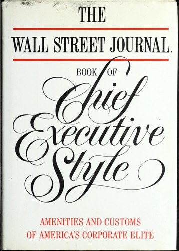 Cover for The Wall Street Journal Book of Chief Executive Style