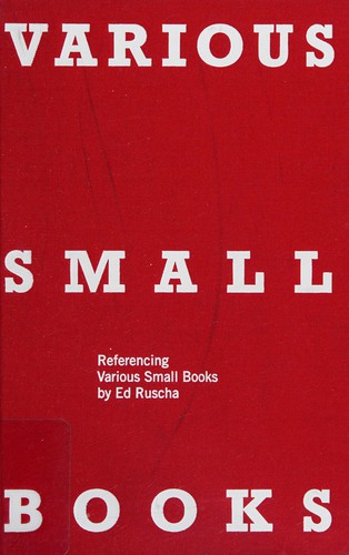Cover for Various small books