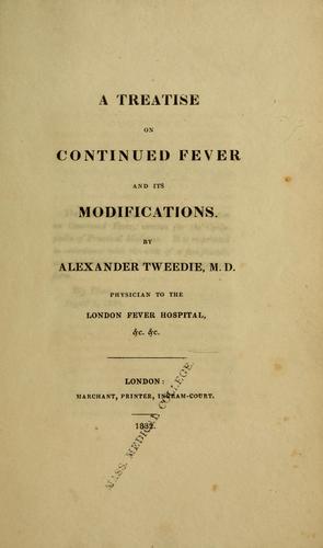 Cover for A treatise on continued fever and its modifications