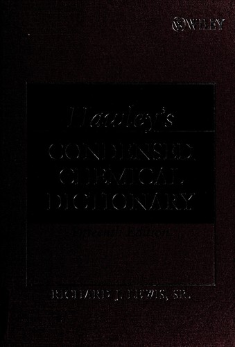Cover for Hawley's condensed chemical dictionary