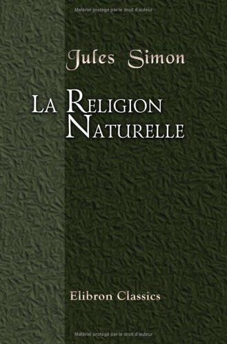 Cover for La religion naturelle