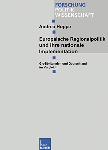 Cover for Europäische Regionalpolitik und ihre nationale Implementation