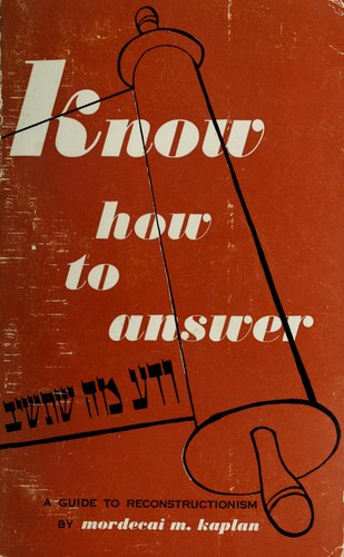 Cover for Know how to answer