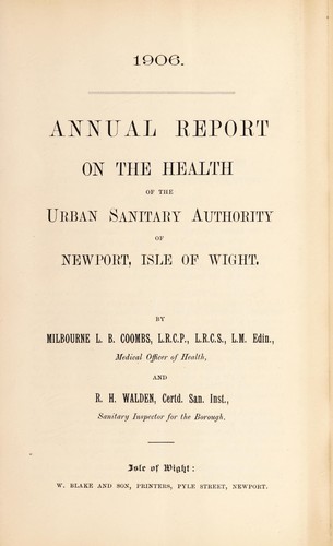 Cover for [Report 1906]