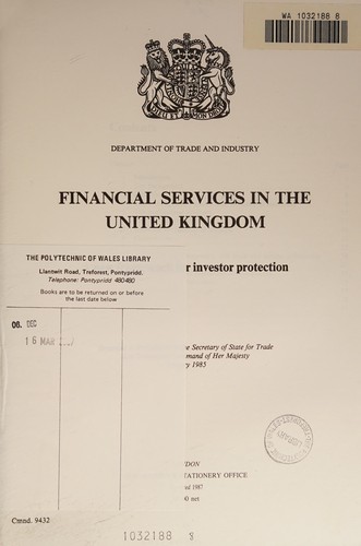 Cover for Financial services in the United Kingdom