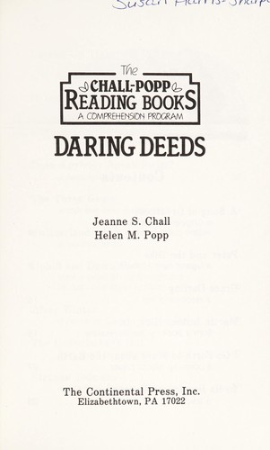 Cover for Daring deeds