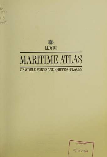 Cover for Lloyd's Maritime Atlas of World Ports and Shipping Places
