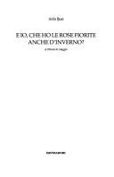 Cover for E io, che ho le rose fiorite anche d'inverno?