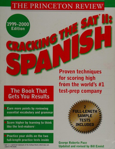 Cover for Cracking the SAT II