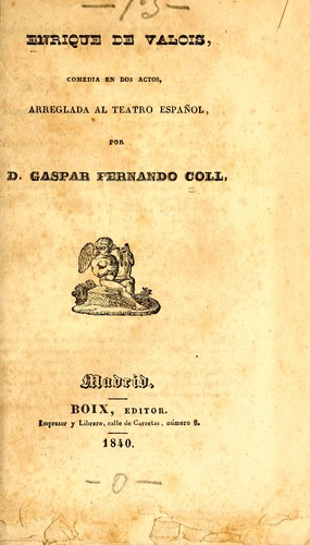 Cover for Enrique de Valois