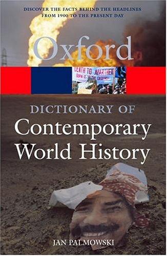 Cover for A Dictionary of Contemporary World History