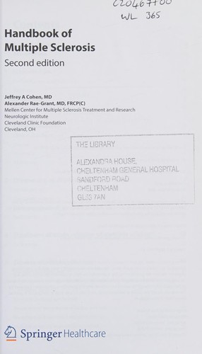 Cover for Handbook of Multiple Sclerosis