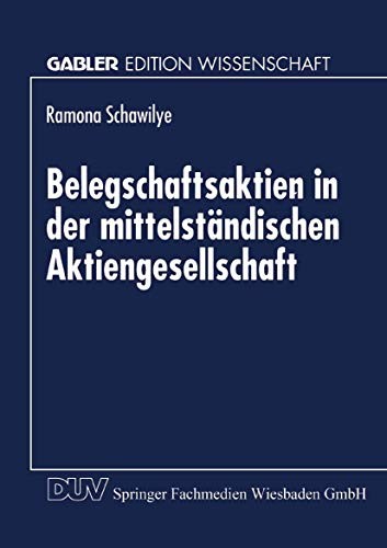 Cover for Belegschaftsaktien in der mittelständischen Aktiengesellschaft
