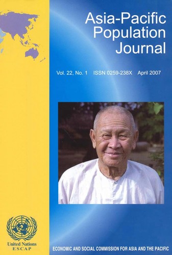 Cover for Asia-Pacific population journal