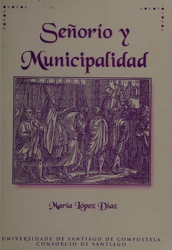 Cover for Señorío y municipalidad