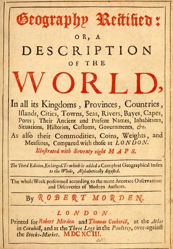 Cover for Geography rectified