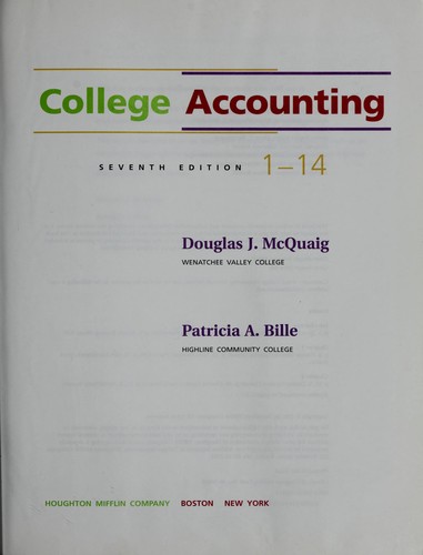 Cover for College accounting