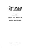 Cover for Nieodplatna praca kobiet