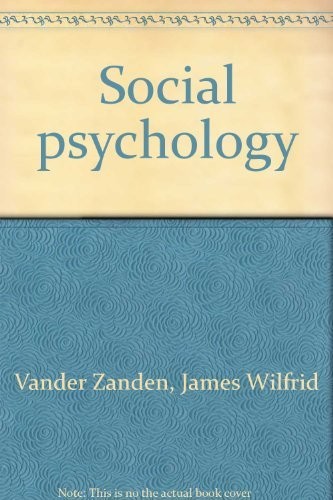 Cover for Social psychology