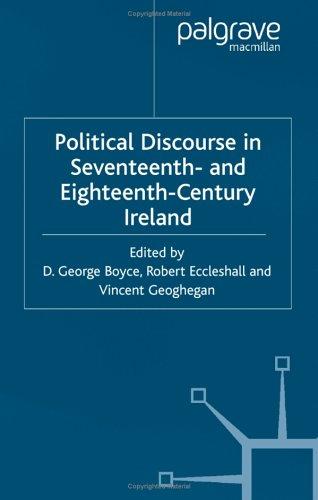 Cover for Political Discourse in Seventeenth- and Eighteenth- Century Ireland