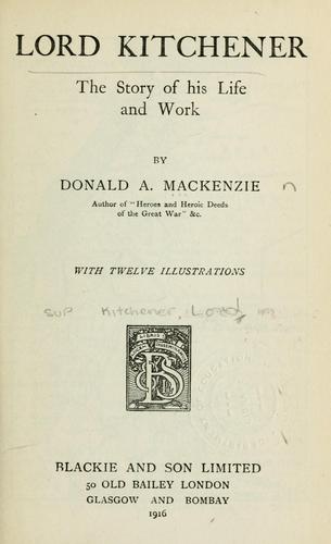 Cover for Lord Kitchener