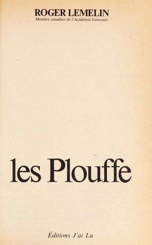 Cover for Les Plouffe