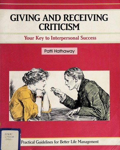 Cover for Giving and receiving criticism