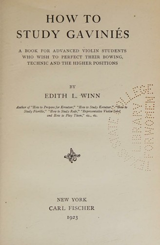 Cover for How to Study Gavinies