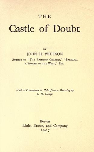 Cover for The castle of doubt