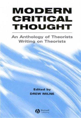 Cover for Modern Critical Thought