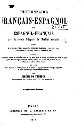 Cover for Dictionnaire français-espagnol & espagnol-français: Avec la nouvelle orthographe de l'Académie ...
