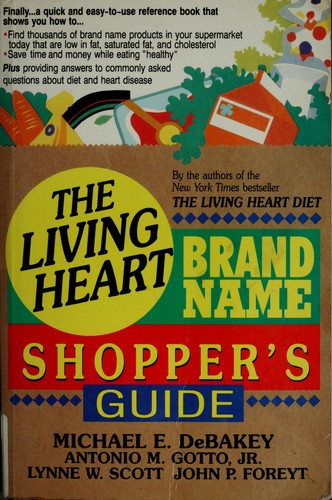 Cover for The Living heart brand name shopper's guide