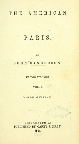 Cover for The American in Paris.