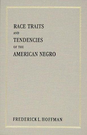 Cover for Race traits and tendencies of the American Negro