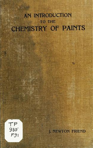Cover for An introduction to the chemistry of paints