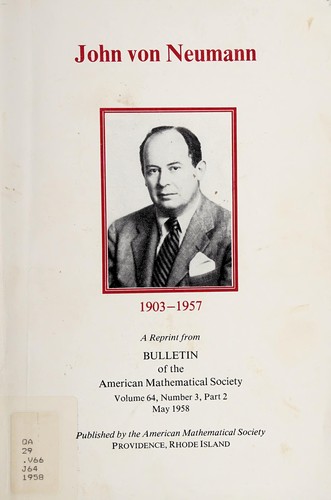 Cover for John von Neumann, 1903-1957