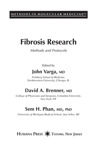 Cover for Fibrosis research