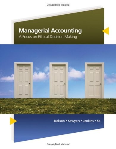 Cover for Managerial accounting
