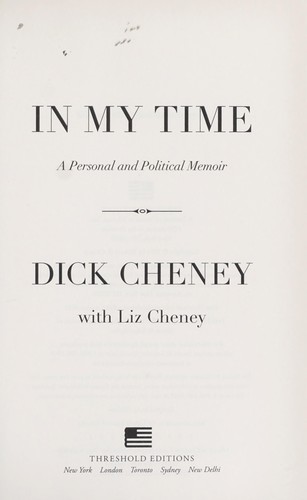 Cover for In my time