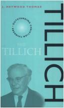 Cover for Tillich (Outstanding Christian Thinkers)