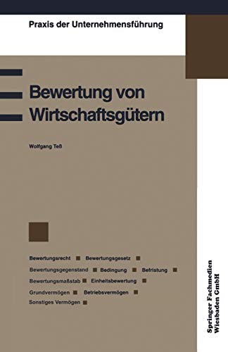 Cover for Bewertung von Wirtschaftsgütern