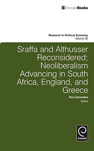 Cover for Sraffa and Althusser Reconsidered