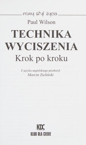 Cover for Technika wyciszenia