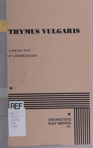 Cover for Thymus vulgaris