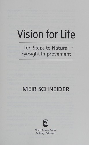Cover for Vision for life